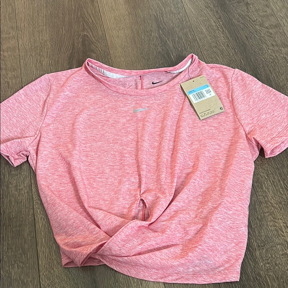 Nike Women's Pink Twist Front Top